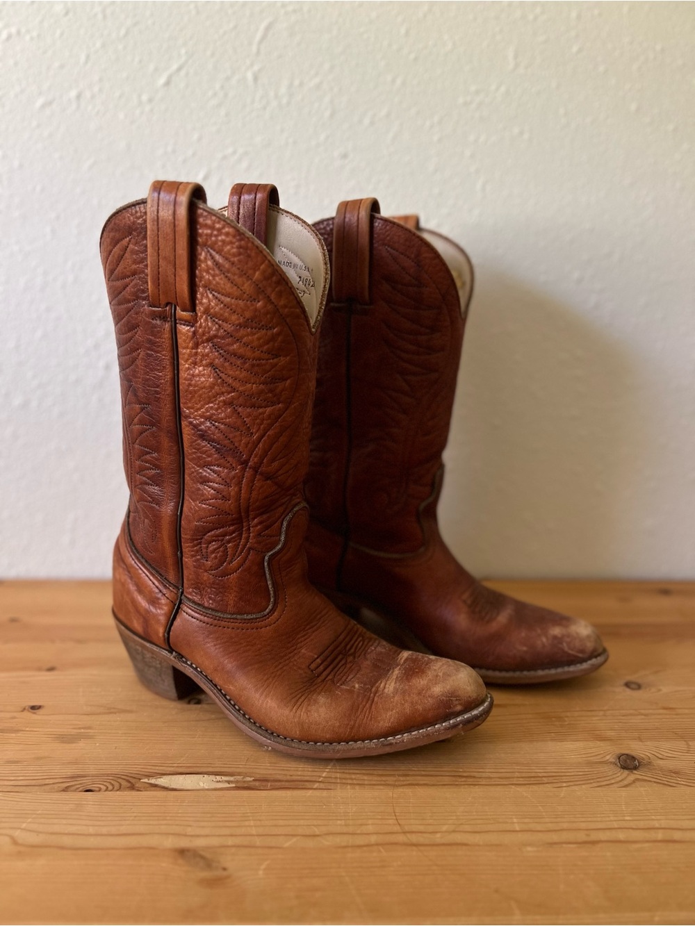 Vintage Dexter Leather Cowboy Boots